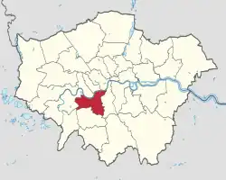 Wandsworth na mapě