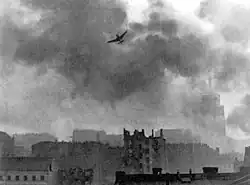 Stuka bombardující Śródmieście