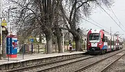 Pohled na zastávku