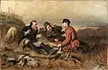 Odpočinek lovců, 1871, olej na plátne