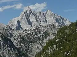 Pohled od Steinernen Meer k Watzmannu