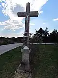 Wayside cross in Přeckov, Třebíč District.JPG