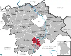 Weißdorf na mapě