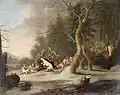 Václav Ignác Brach - Lov na kance