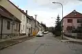 Západní pohled do Hilbertovy ulice