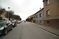 Západní pohled do ulice Na Kocandě