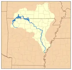 White River, její tok a povodí