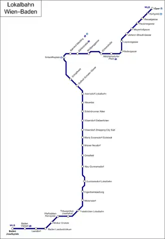 Mapa linky WLB
