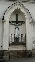 Polychromovaná socha bezvousé sv. Starosty, Vambeřice
