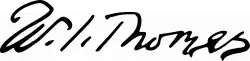 William I. Thomas – podpis
