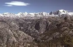 Vysokohorská krajina Wind River Range