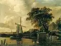 Větrný mlýn na řece (asi 1659/1660)