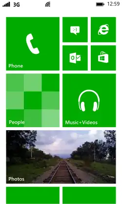 Windows Phone start screen