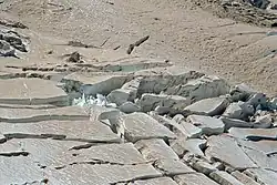 Seraky na ledovci Winthrop v národním parku Mount Rainier ve státě Washington