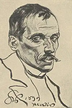 Włodzimierz Tetmajer, portrét od Stanisława Wyspiańského