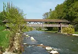 Wutach necelé tři kilometry od ústí