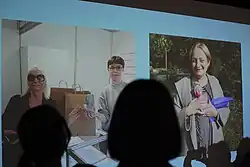 Prezentacja Wykwitexu (Iwona Ogrodzka, Jagoda Dobecka) podczas XI edycji Seminarium Feministycznego SemFem: SZTUKA I AKTYWIZM FEMINISTYCZNY, 7 grudnia 2019, lokal_30, Warszawa