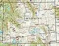 Mapa Wyomingu