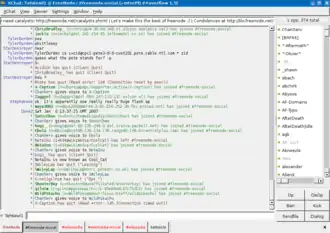 Screenshot klienta XChat