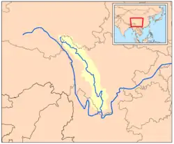 tok řeky na mapě