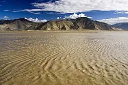 řeka pod jménem Jarlung Cangpo na území Tibetu