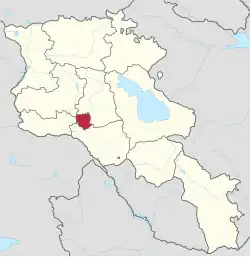 Jerevan na mapě