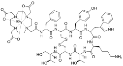 DOTATOC chelatující yttrium-90