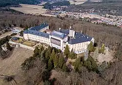 Zámek, letecký pohled