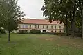 Pohled ze zámeckého parku