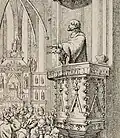 Poslední kázání svatého Jana Nepomuckého v Týnském chrámu (1829)