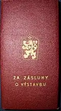 Vyznamenání Za zásluhy o výstavbu – etue