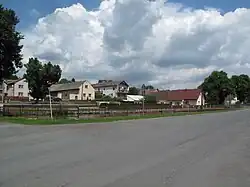 Zahořany, náves