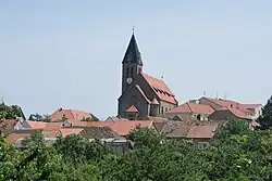 Pohled na kostel sv. Jana Křtitele
