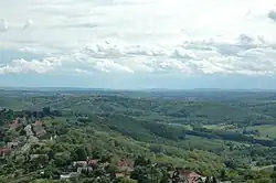 Zalská pahorkatina u města Zalaegerszeg (část Bazita)