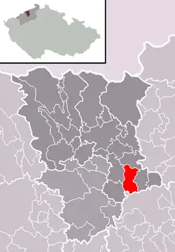 Žalany na mapě