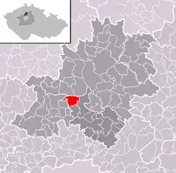 Zálezlice na mapě
