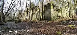 Zřícenina kostela Všech svatých v Barnově