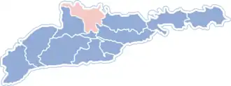Poloha rajónu v Černovické oblasti