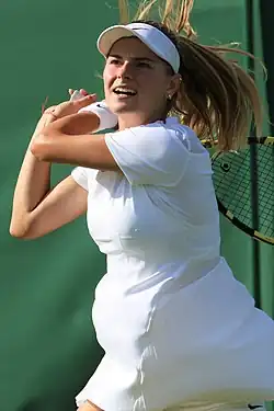 Katarina Zavacká v kvalifikaci Wimbledonu 2022