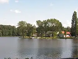 Pohled od hráze