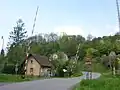 Újezd nad Zbečnem, železniční přejezd u stanice Zbečno