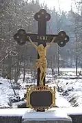Kříž poblíž vesnice