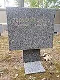 Symbolický náhrobek Z. Profouse na Čestném pohřebišti v Ďáblicích