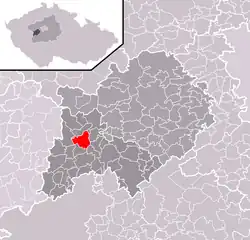 Žebrák na mapě