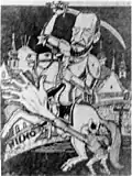 Lucjan Żeligowski (1920; dobová karikatura)
