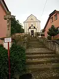 Schodiště ke kostelu