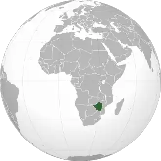 Poloha Zimbabwe