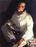 Autoportrét v kostýmu Pierota (1911)