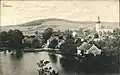 Kostel a obec na historické pohlednici