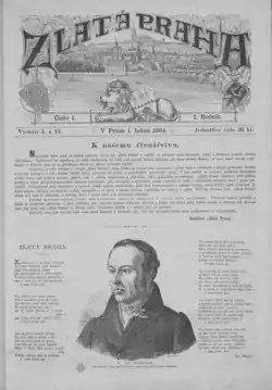 Titulní stránka prvního čísla z roku 1864